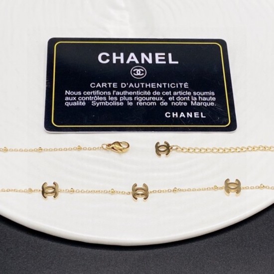Beautiful color check spring and summer necklace 2023SS CHANEL Chanel